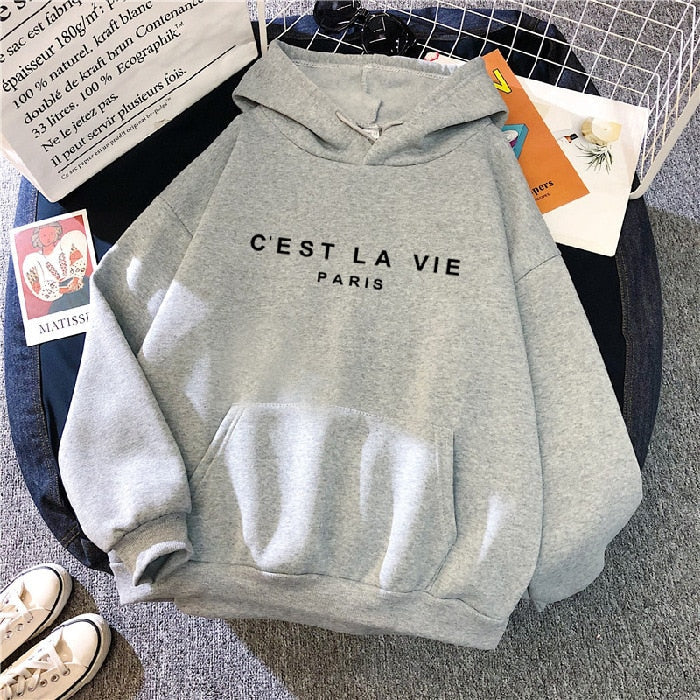 C'est la vie - Paris | Comfy hættetrøje